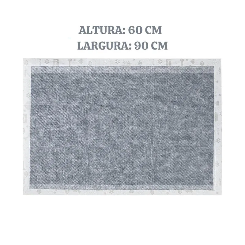 Tapete Higiênico Super Secão Slim Black 30Un 60X90Cm para Cães