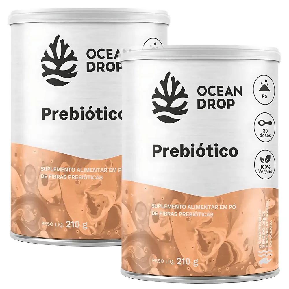 Kit 2X Prebiótico Saúde Digestiva e Intestinal 210G (30 Doses) - Ocean Drop