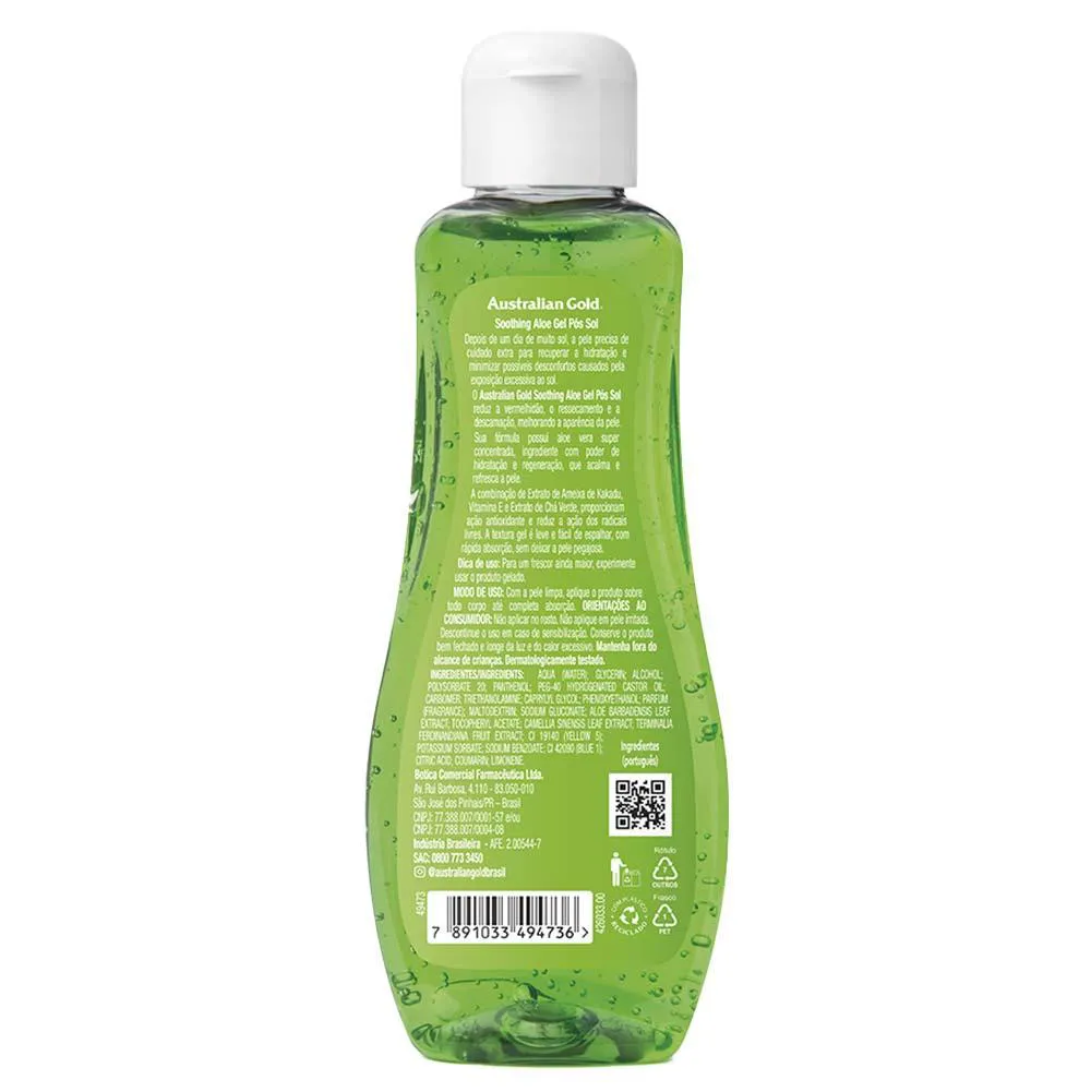 Gel Hidratante Pós Sol Australian Gold Shoothing Aloe 125g