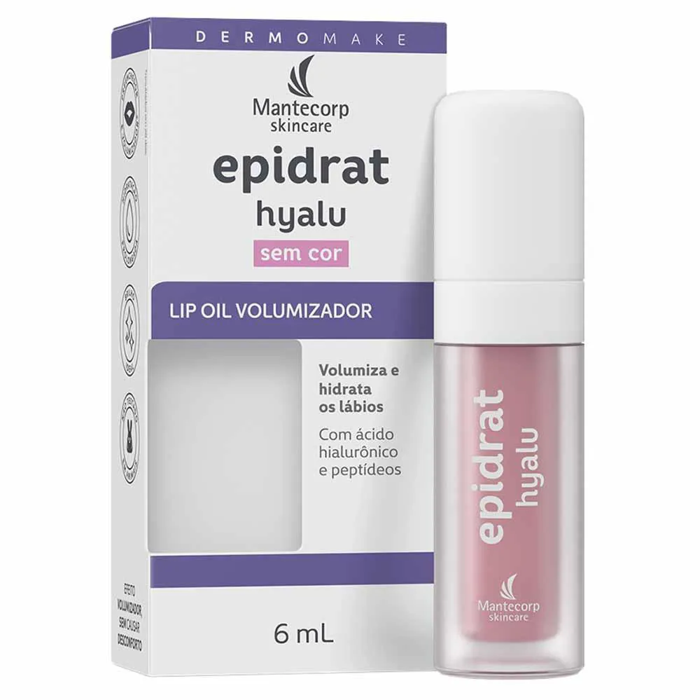 Hidratante Labial Volumizador Mantecorp Skincare Epidrat Hyalu Lip Oil Fps30 6Ml Incolor