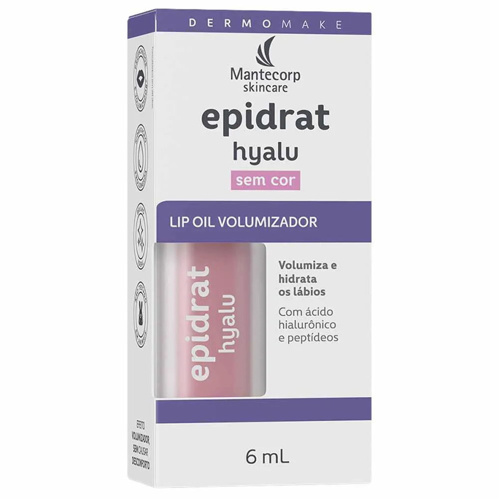 Hidratante Labial Volumizador Mantecorp Skincare Epidrat Hyalu Lip Oil Fps30 6Ml Incolor