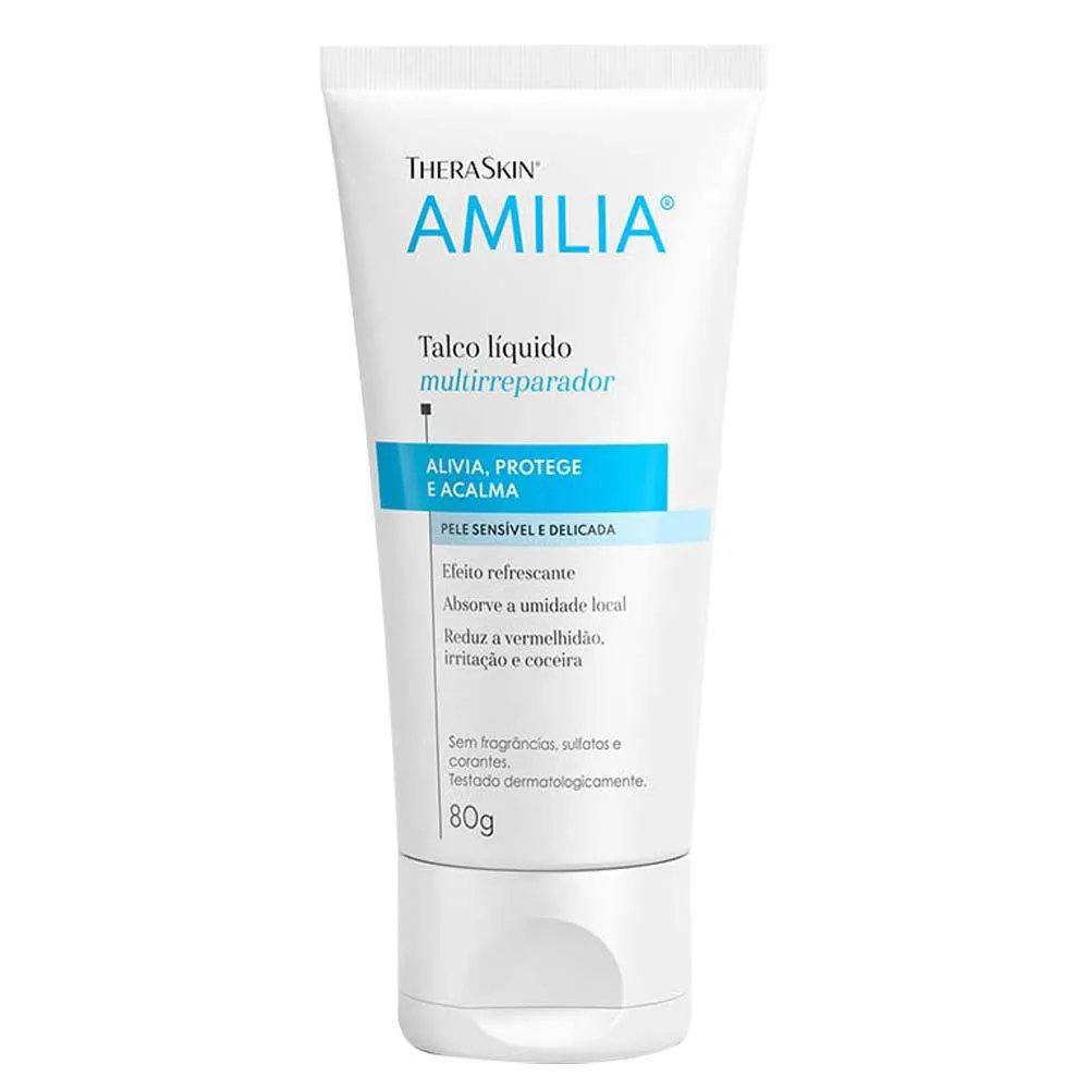 Amilia Talco Líquido Theraskin - Talco Líquido Corporal 80G