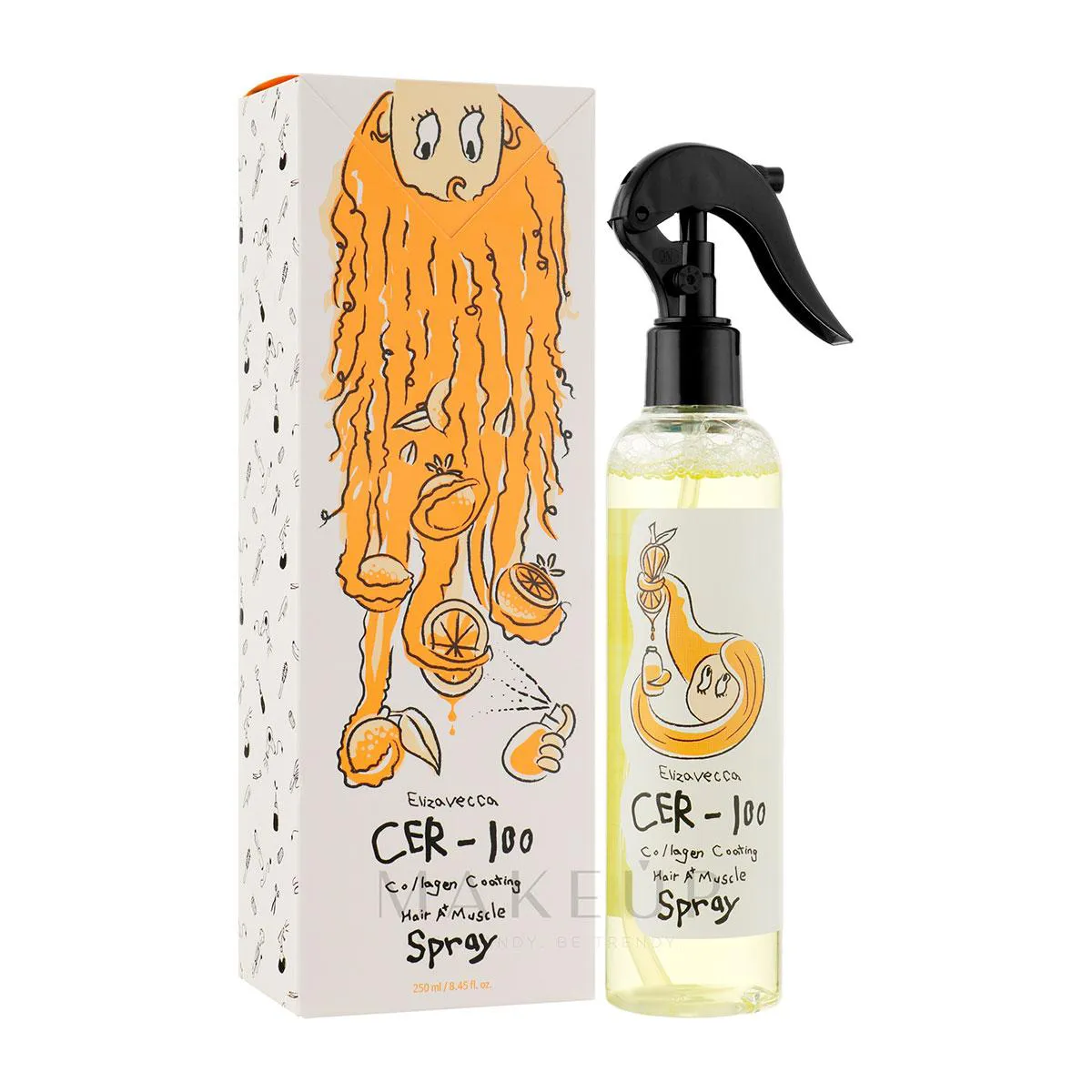 Leave-In Elizavecca Cer-100 Collagen Coating Hair A+ Muscle Cabelos Secos e Ásperos 250ml
