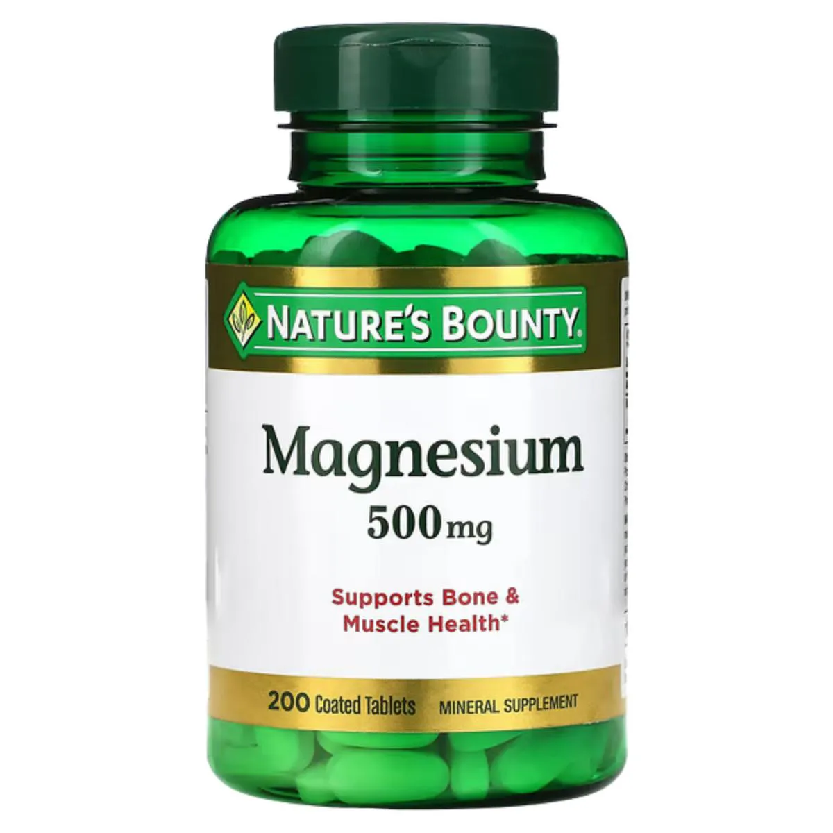 Magnésio 500 Mg, 200 Comprimidos - Nature's Bounty