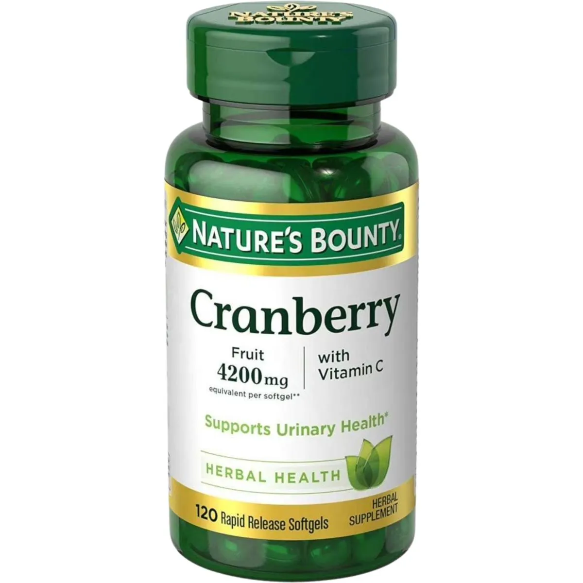 Cranberry com Vitamina C 4200 Mg 120 Softgels - Nature's Bounty