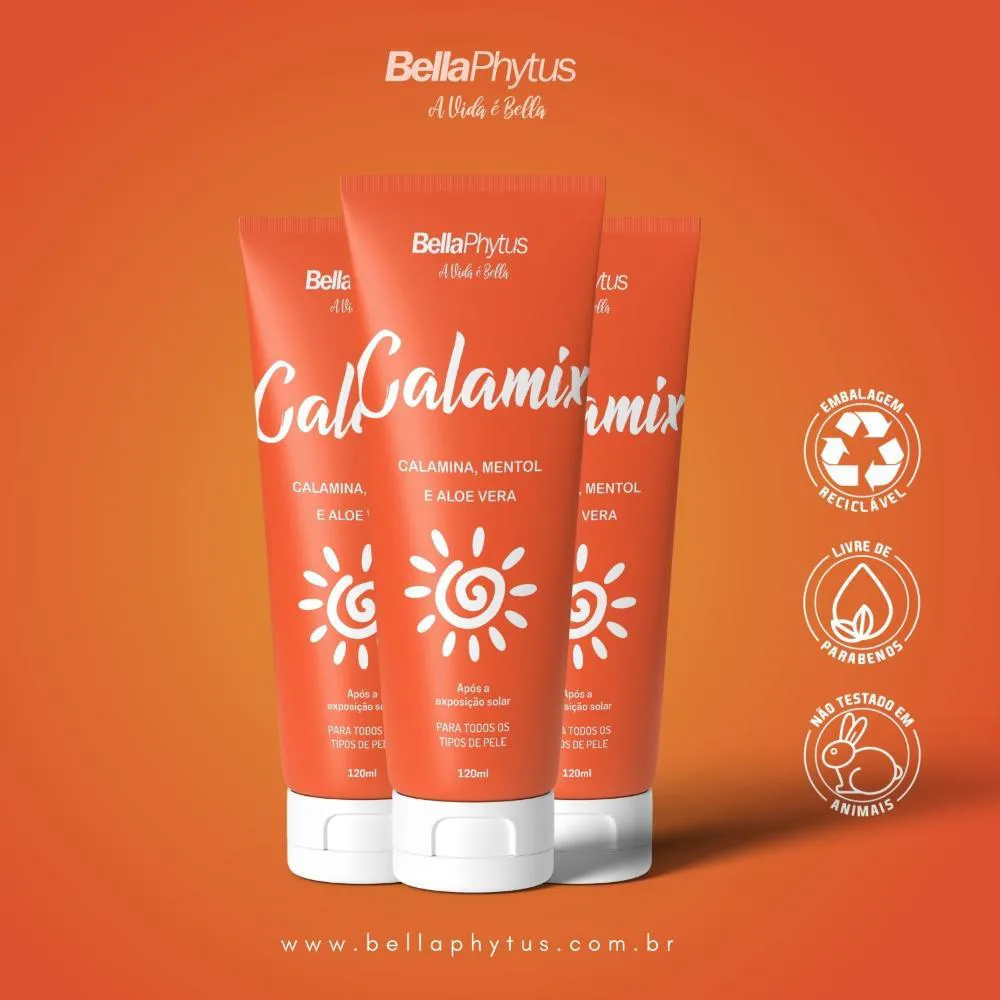 Calamix Loção Póssol - Calamina Aloe Vera 120G - Bellaphytus