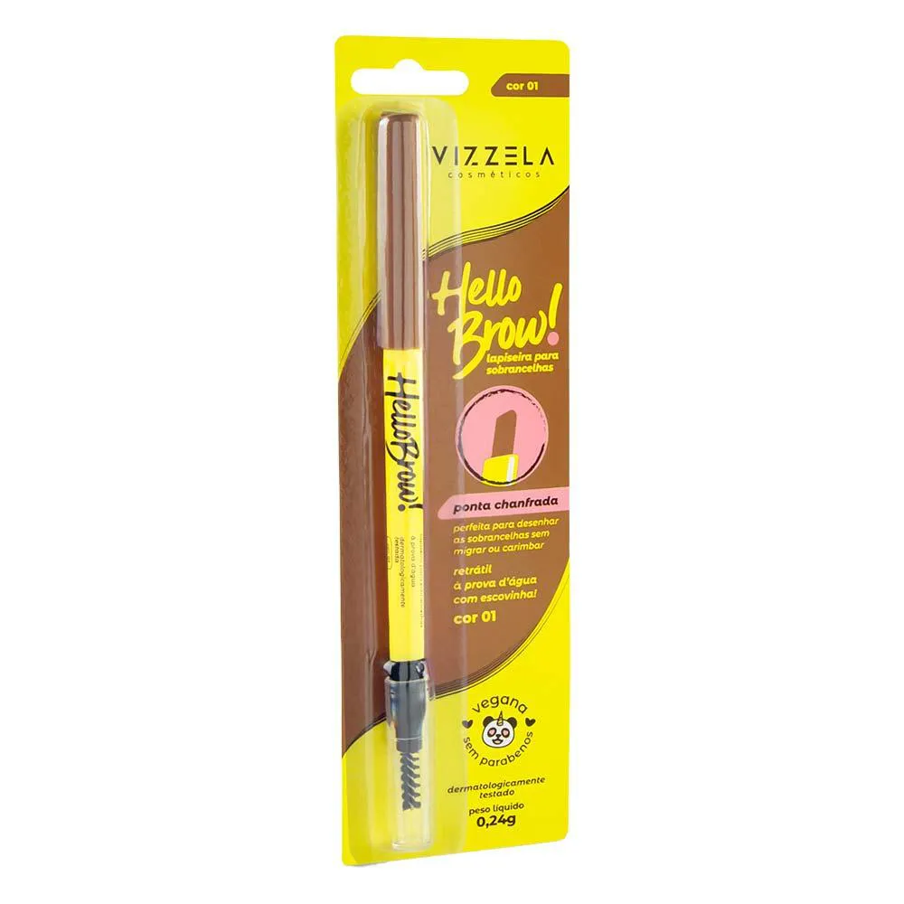 Lapiseira Retrátil para Sobrancelhas Vizzela Hello Brow 01