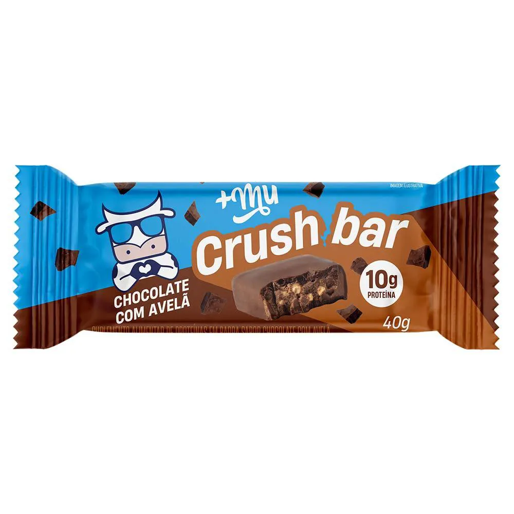 Barrinha de Proteína Crushbar +Mu Avelã 40G
