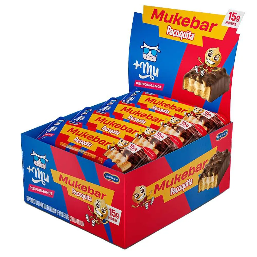 Mukebar Mais Mu Performance Sabor Paçoquita 12un