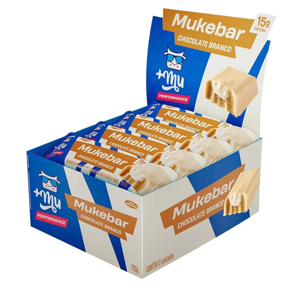 Display Mukebar Mais Mu Performance Chocolate Branco 12un