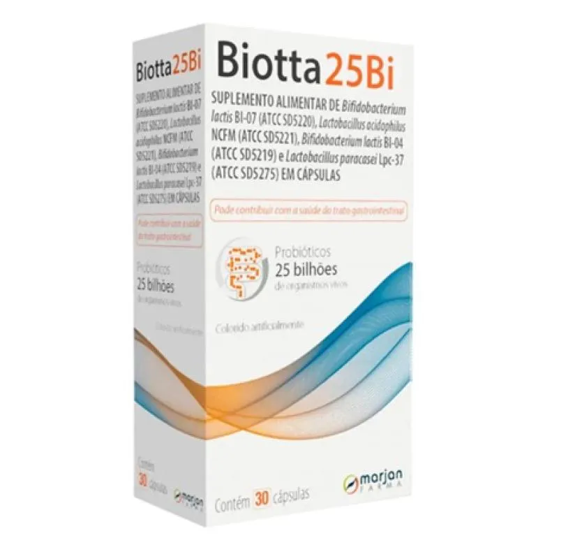 Biotta 25Bi Suplemento Alimentar Marjan 30Cps