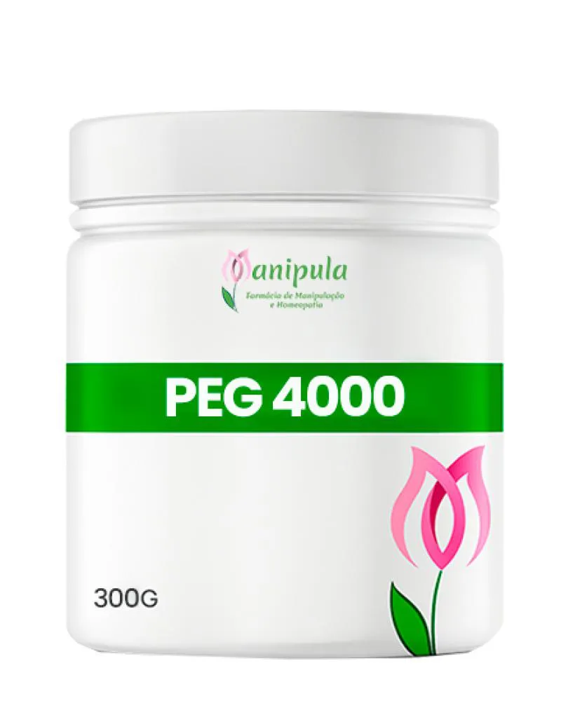 Peg (polietilenoglicol sem Eletrolitros) 4000 | Regulação Intestinal e Saúde Digestiva - 300 Gr