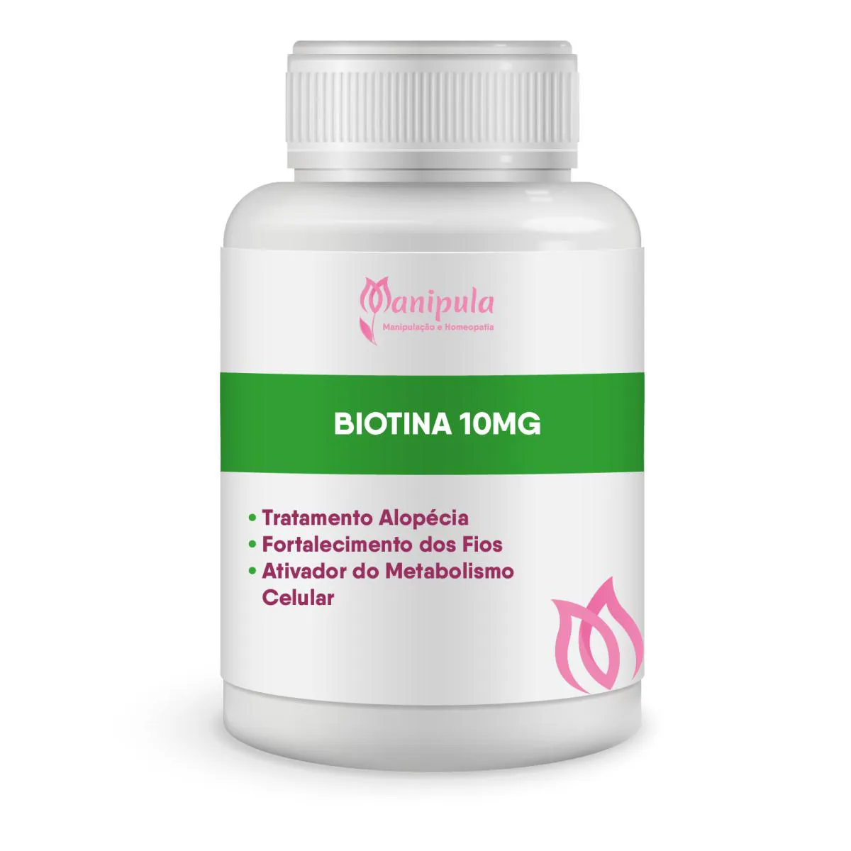 Biotina 10 Mg - Força para Cabelos, Unhas e Pele Saudáveis | 30 Doses