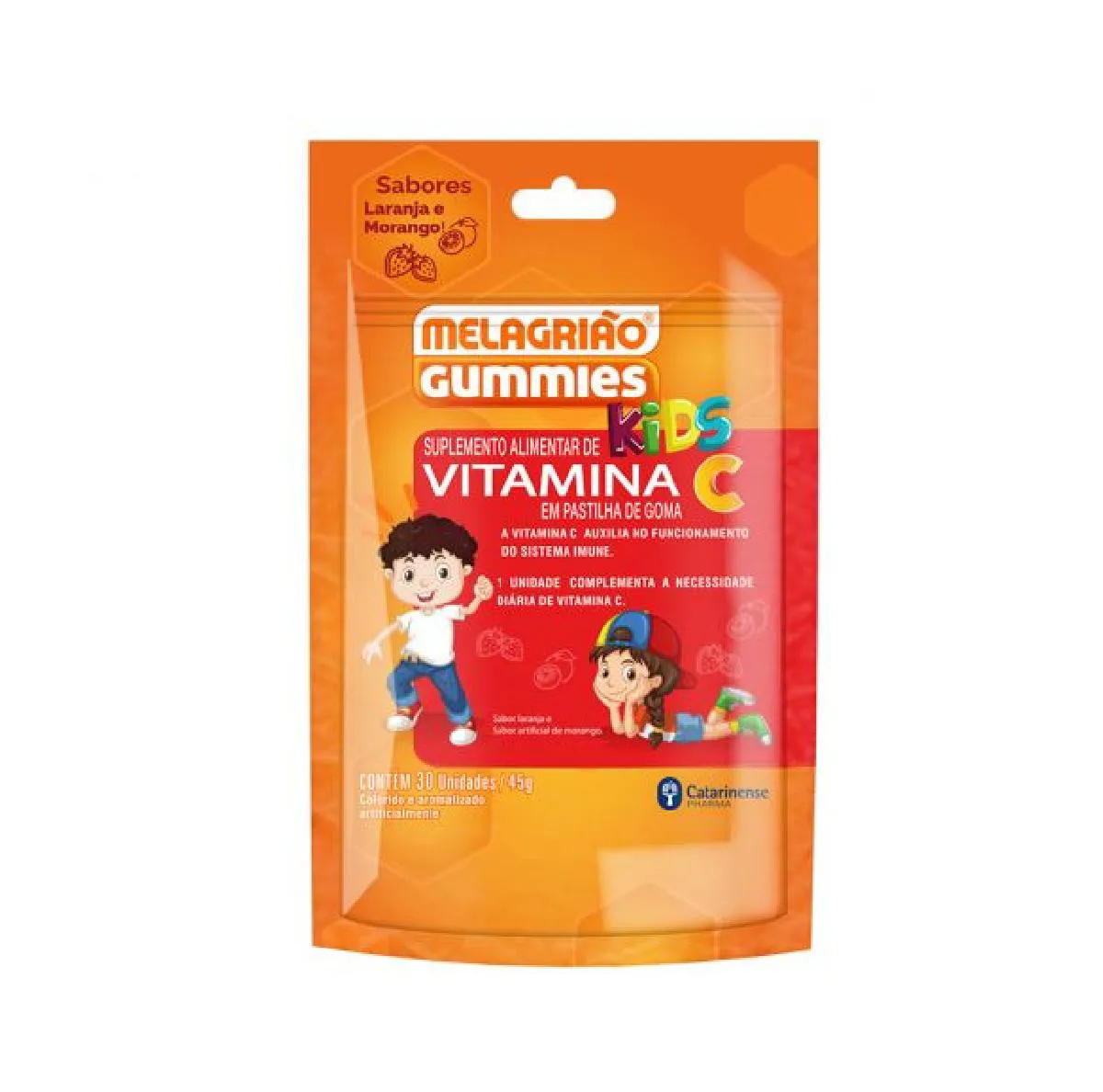 Melagrião Gummies Kids Vitamina C com 30 Gomas - Catarinense