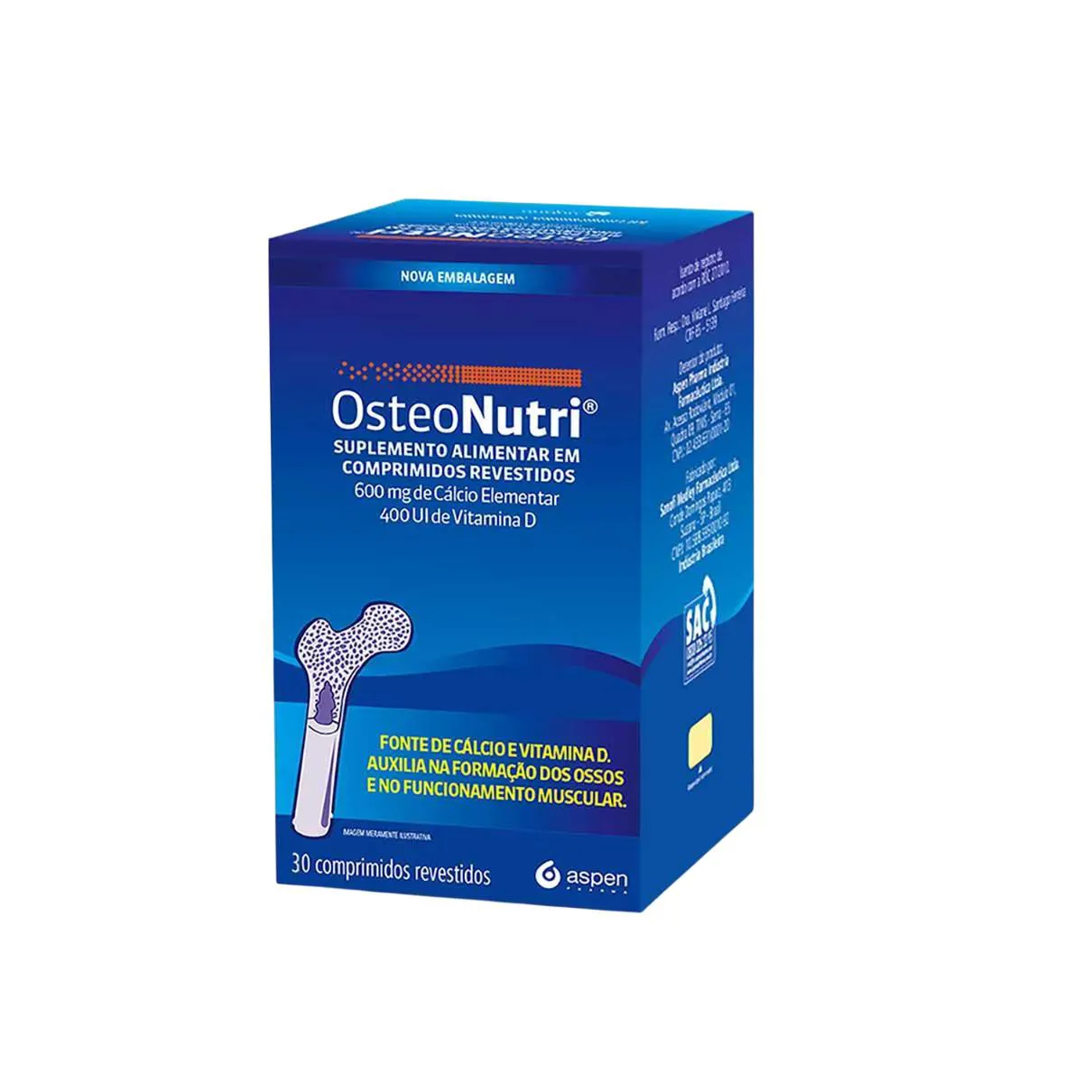 Suplemento Alimentar Osteonutri C/30 - Aspen Pharma