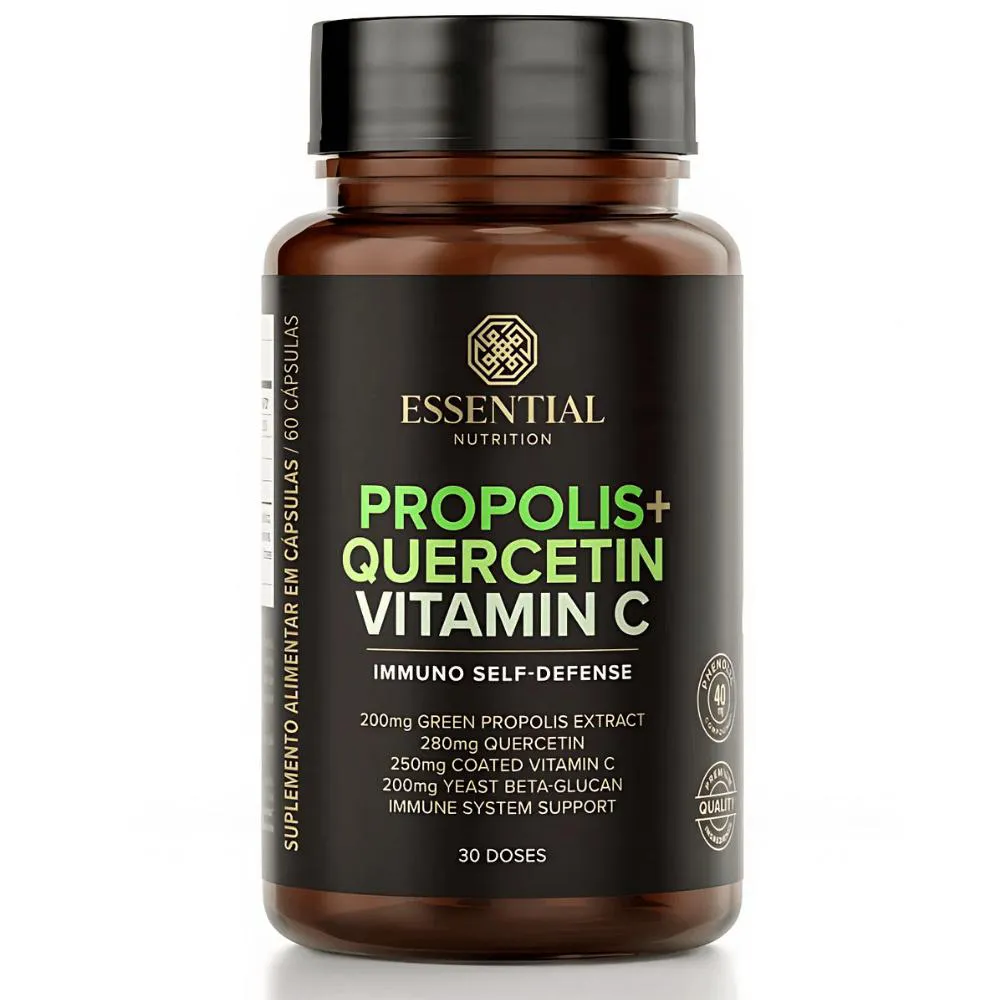 Propolis + Quercetin + Vitamin C (60 Cápsulas) - Essential Nutrition