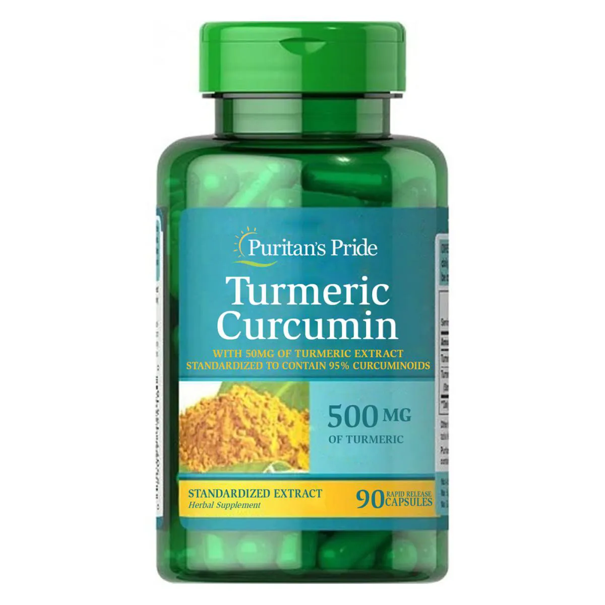 Curcuma Turmeric 500mg 90 Capsulas - Puritan's Pride