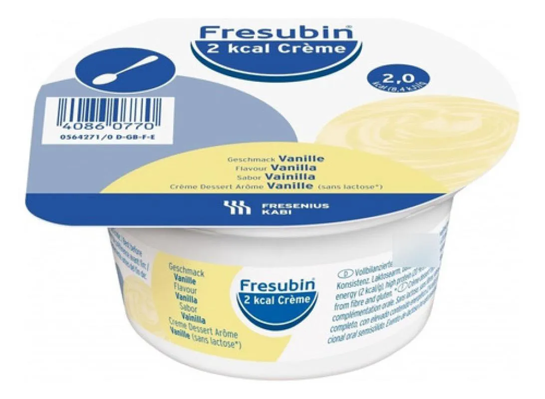 Fresubin 2 Kcal Creme 125G Sabor Baunilha - Fresenius - 4 Unidades