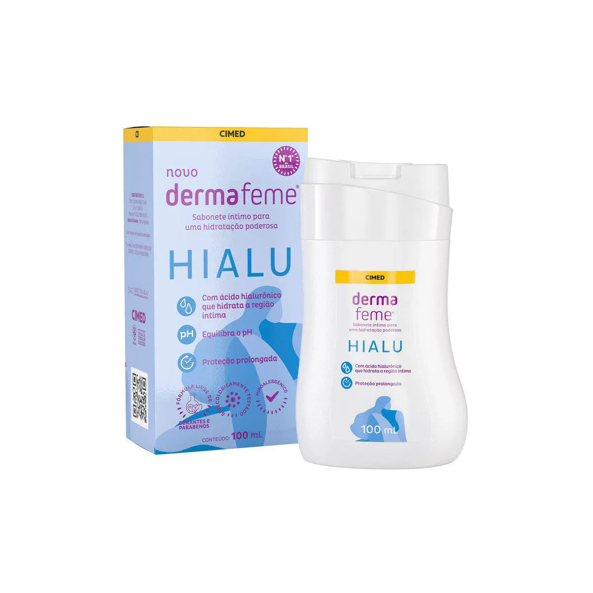 Sabonete Líquido Íntimo Dermafeme Hialu 100ml