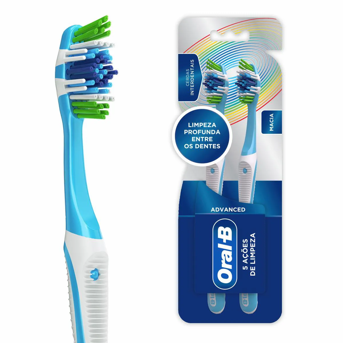 Escova de Dente Oral-B Complete 5 Ações de Limpeza Macia N°40 com 2 unidades