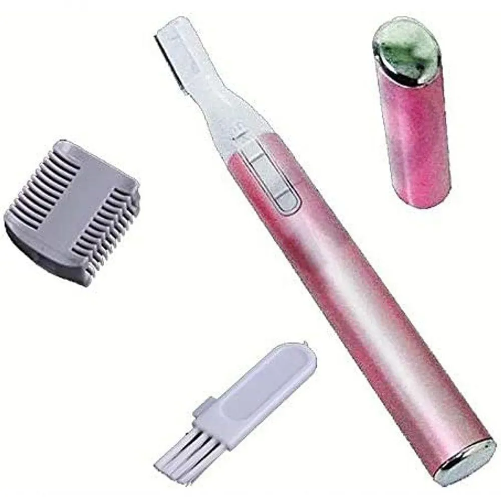 Depilador Aparador Feminino Facial Pelos Portátil Caneta Rosa