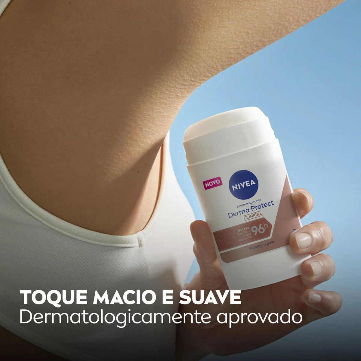 Desodorante Antitranspirante Stick Barra Nivea Derma Protect Clinical Feminino 96h 54g