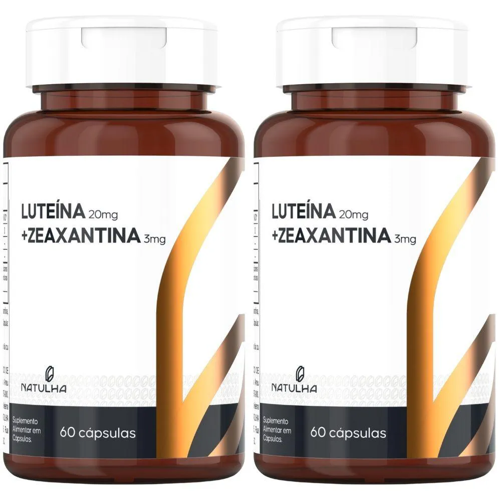 Kit 2X Luteína + Zeaxantina 60 Cápsulas - Natulha