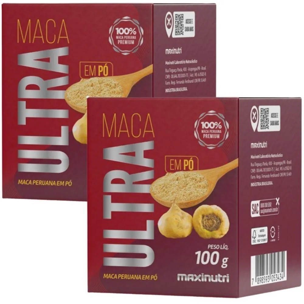 Kit 2X Maca Peruana Ultra 100G - Maxinutri