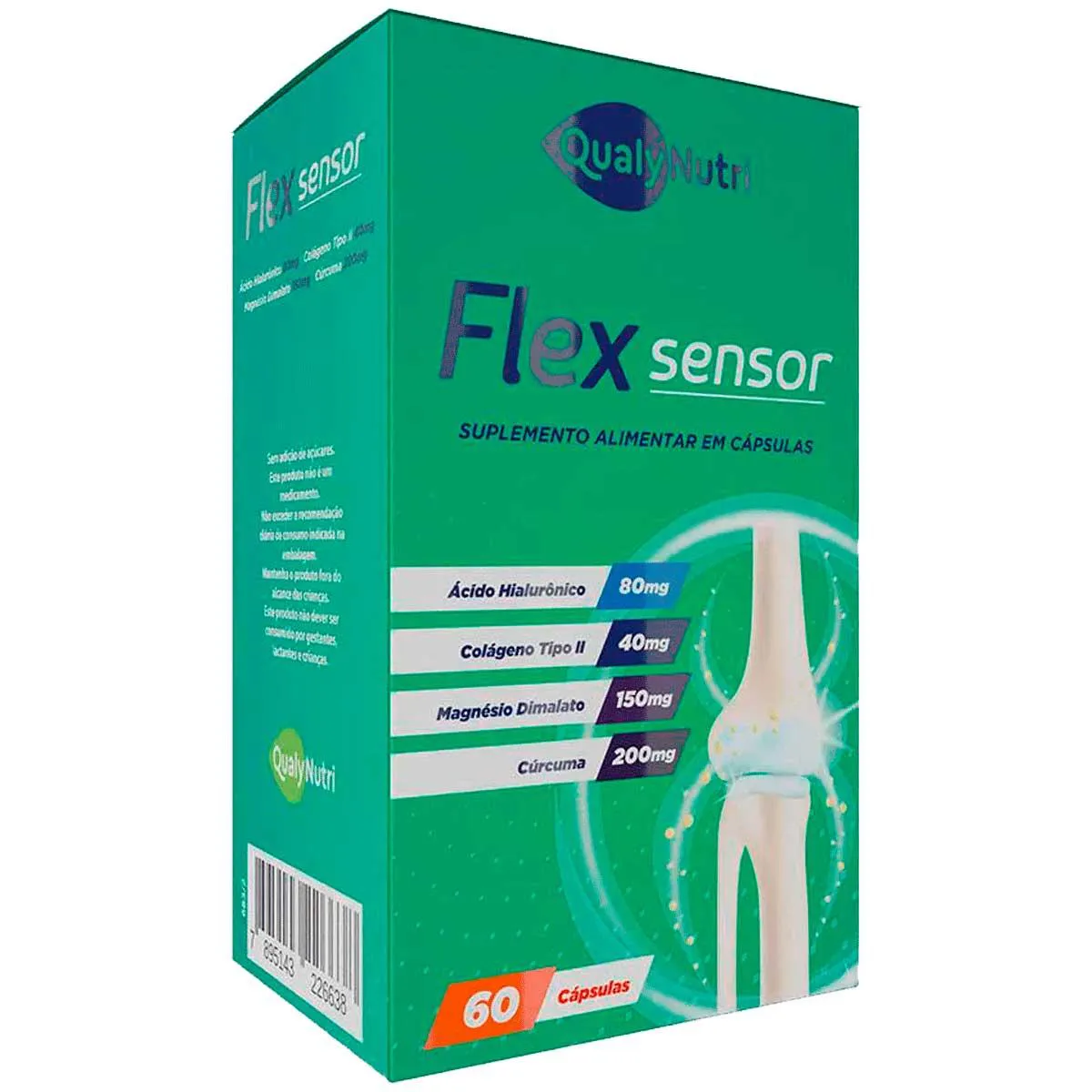 Colágeno Tipo 2 + Hialuronico Flex Sensor 60 cápsulas Qualynutri