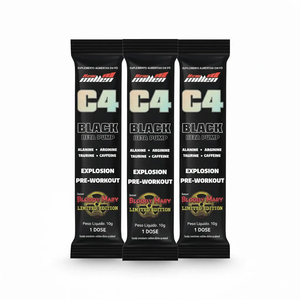 Kit 3 C4 Black Explosion Bloody 10G Foco e Resistencia