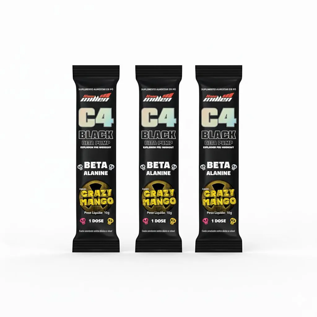 Kit 3 C4 Black Explosion Crazy Mango 10G Foco e Resistencia