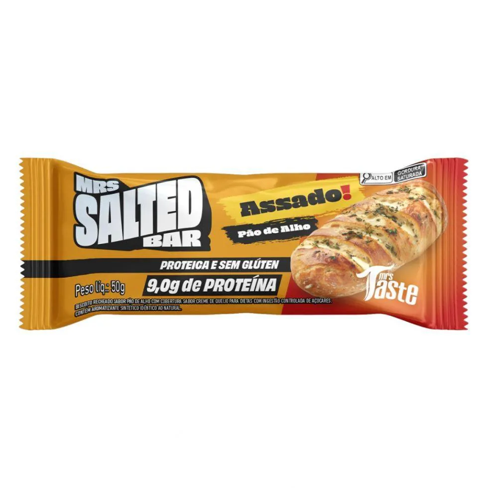 Mrs. Salted Bar (50g) - Sabor: Pão de Alho