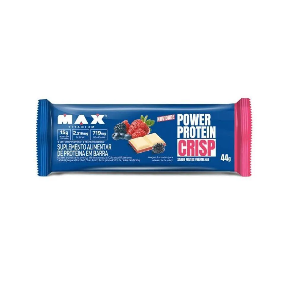Power Protein Crisp Bar 44G Frutas Vermelhas