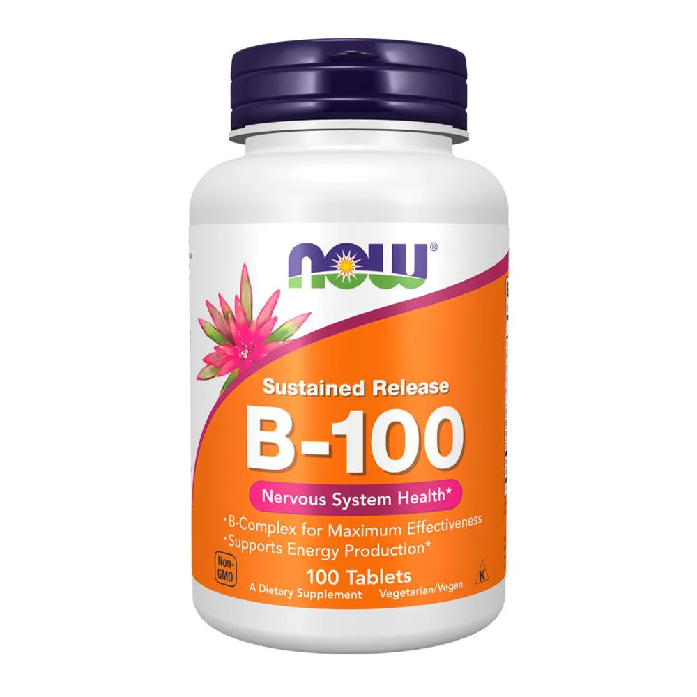 Vitamina B-100 Now Foods 100 Tabs Importado