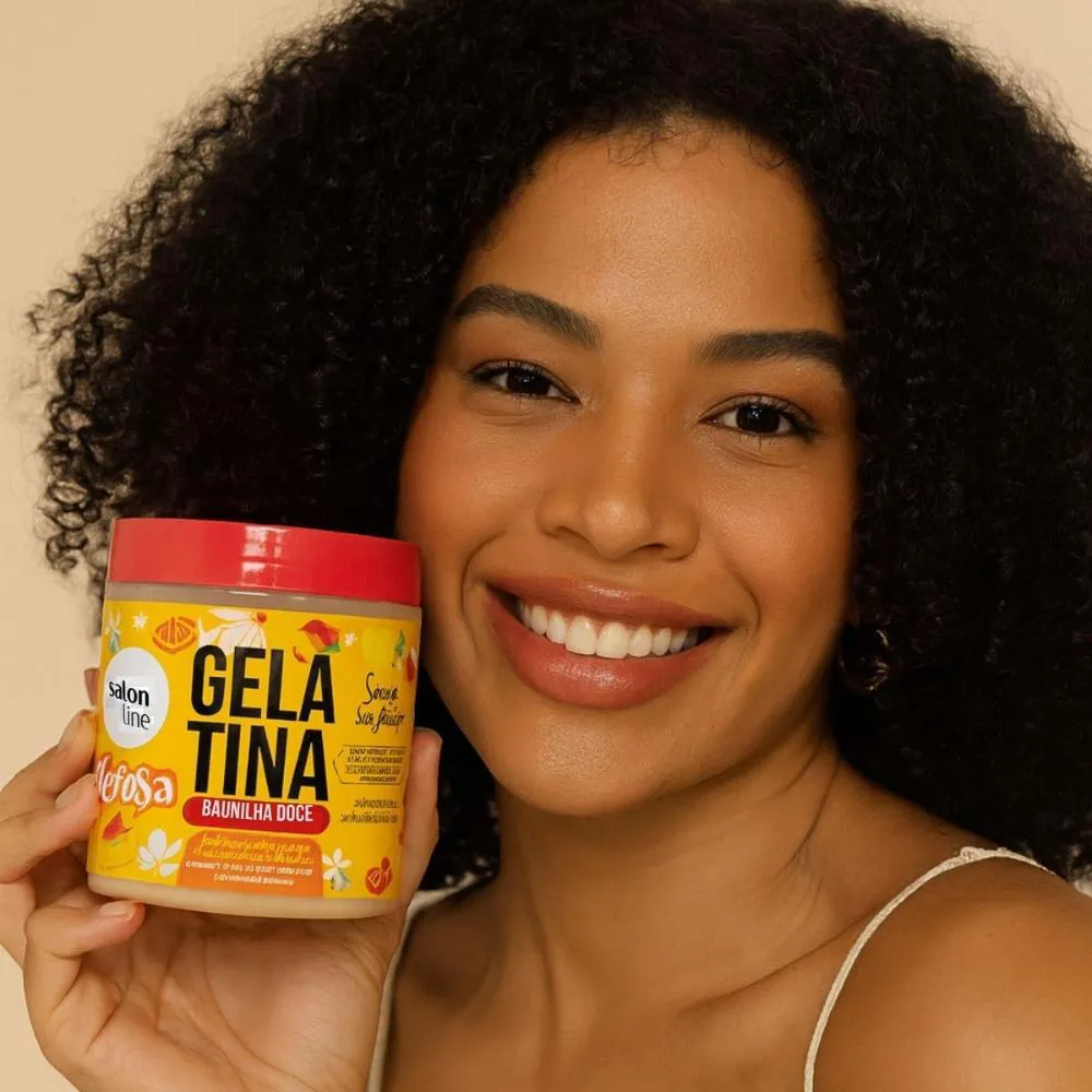 Gelatina Capilar Salon Line Xêrosa Baunilha Doce 500g