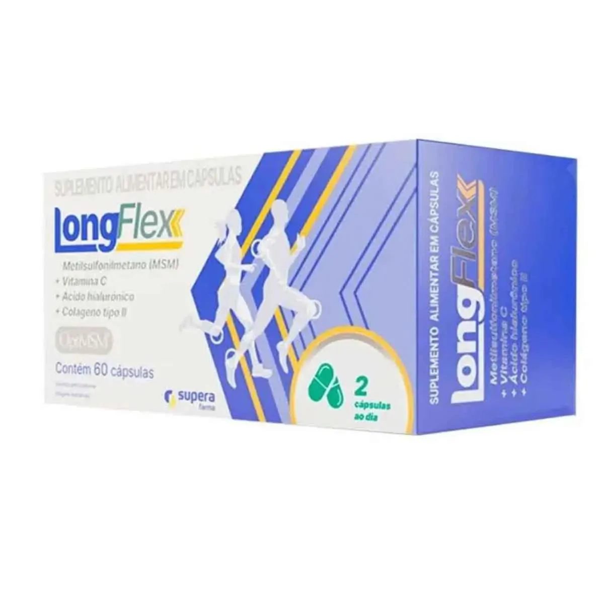 Long Flex Vitamina C + Colágeno Tipo 2 C60 – Supera Farma