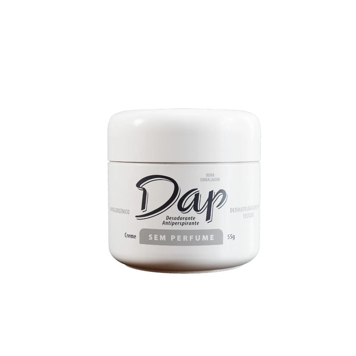Desodorante Antitranspirante Creme Dap Sem Perfume 55g