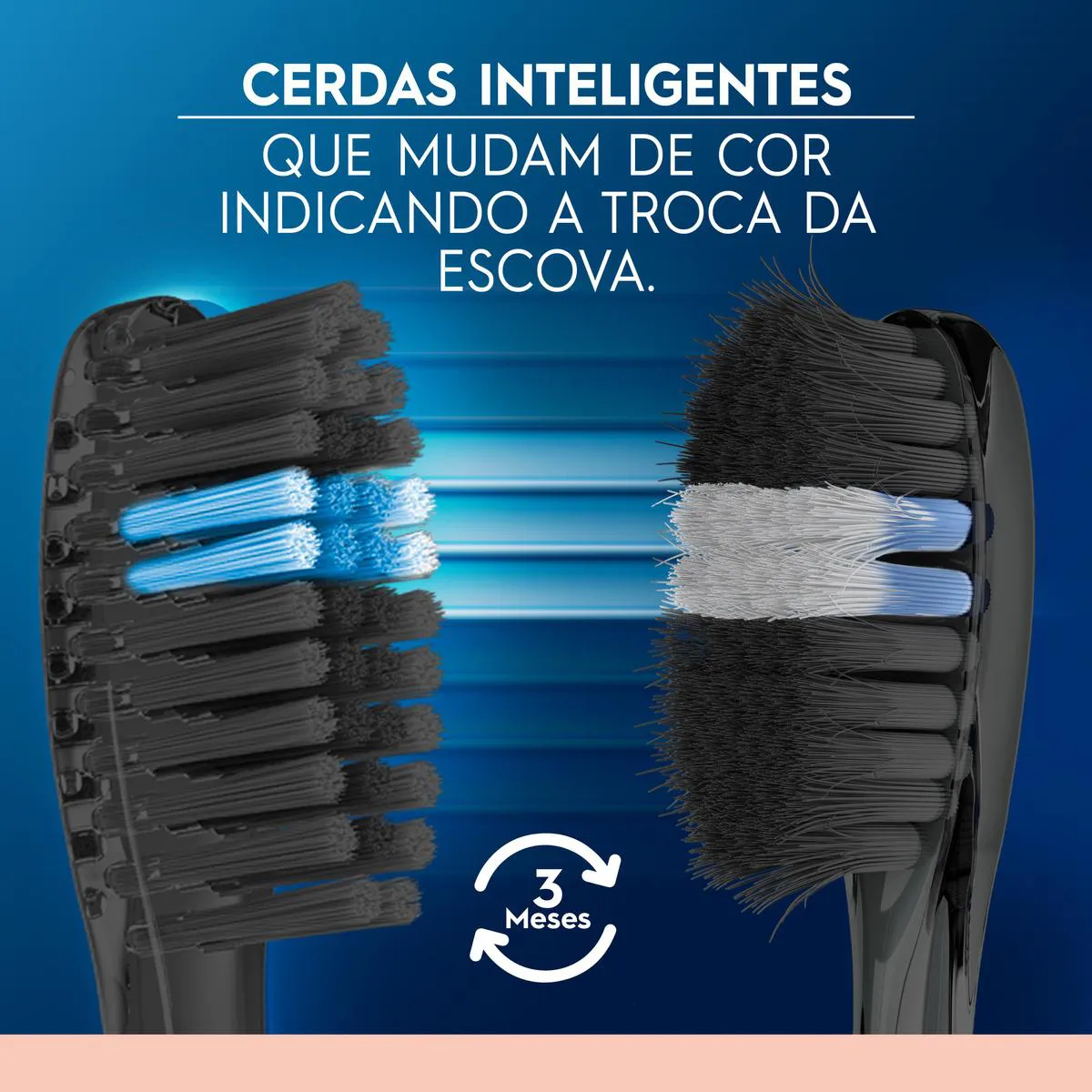 Escova de Dente Oral B Indicator Black Sensitive com Carvão 3 unidades