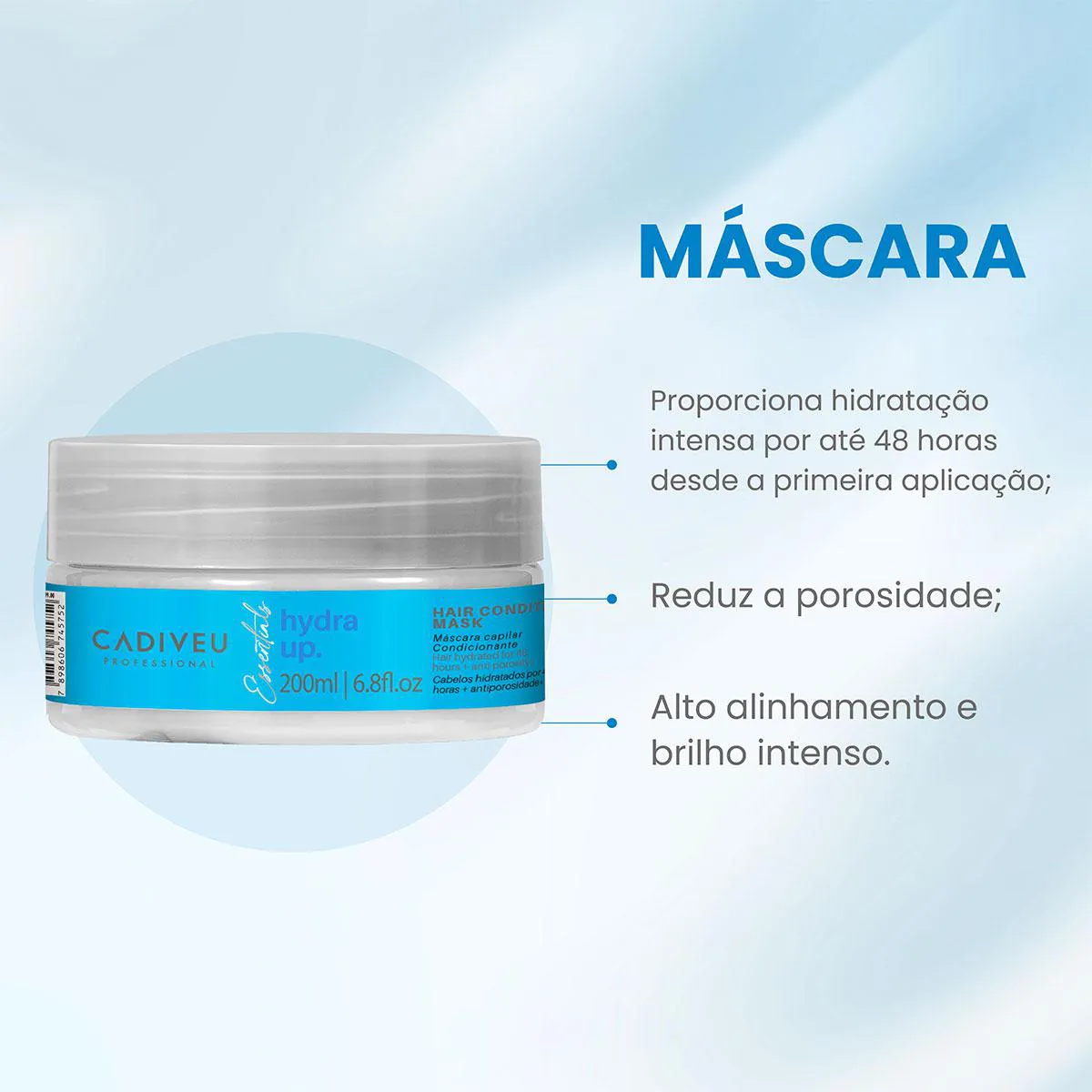 Máscara Condicionante Cadiveu Essentials Hydra Up 200ml