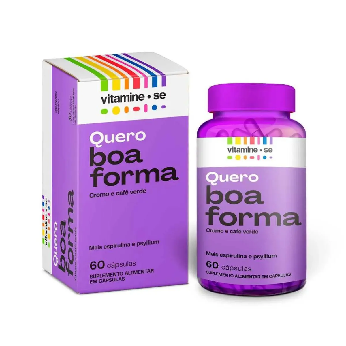 Suplemento Alimentar Vitamine-Se Quero Boa Forma C/60 Cápsulas