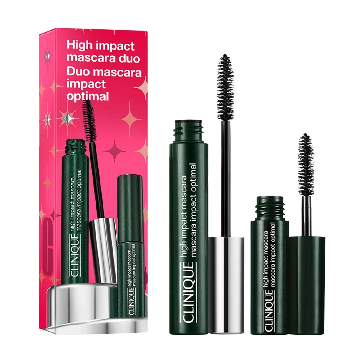 Kit Clinique Dupla de Máscara de Cílios High Impact Optimal 7ml + 3,5ml