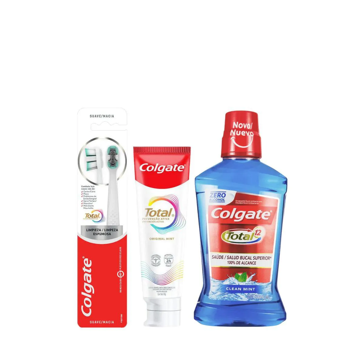 Escova de Dente Colgate Total Limpeza Espumosa - Macia 2 unidades