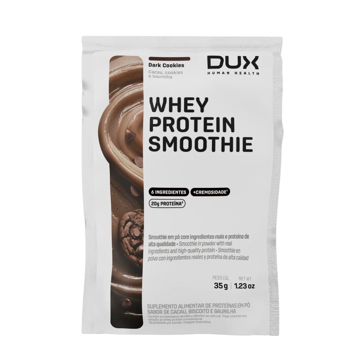 Whey Protein Dux Smoothie Dark Cookies Sachê 35g