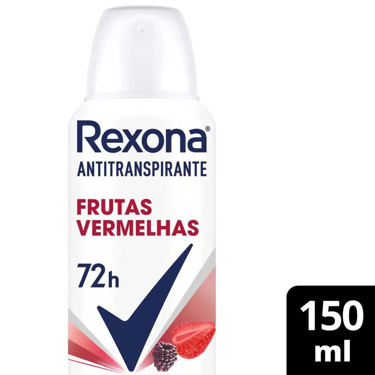 Desodorante Antitranspirante Aerosol Rexona Frutas Vermelhas Feminino 72h 150ml