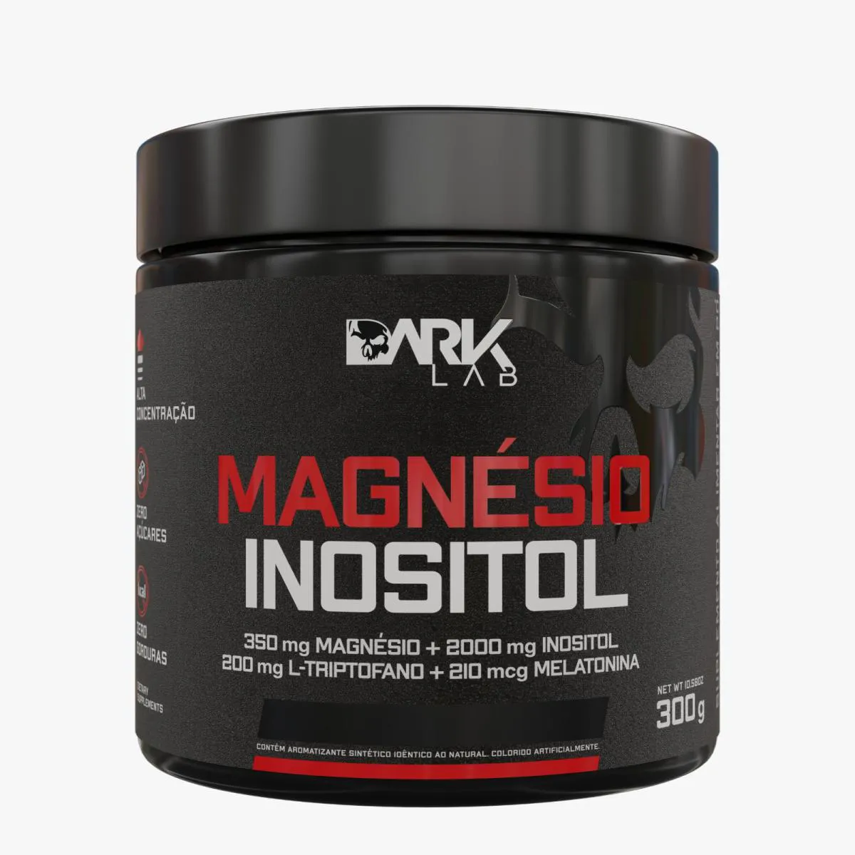 Magnésio Inositol Limão 300G Dark Lab | Suporte ao Sono e Equilíbrio Mental Limao
