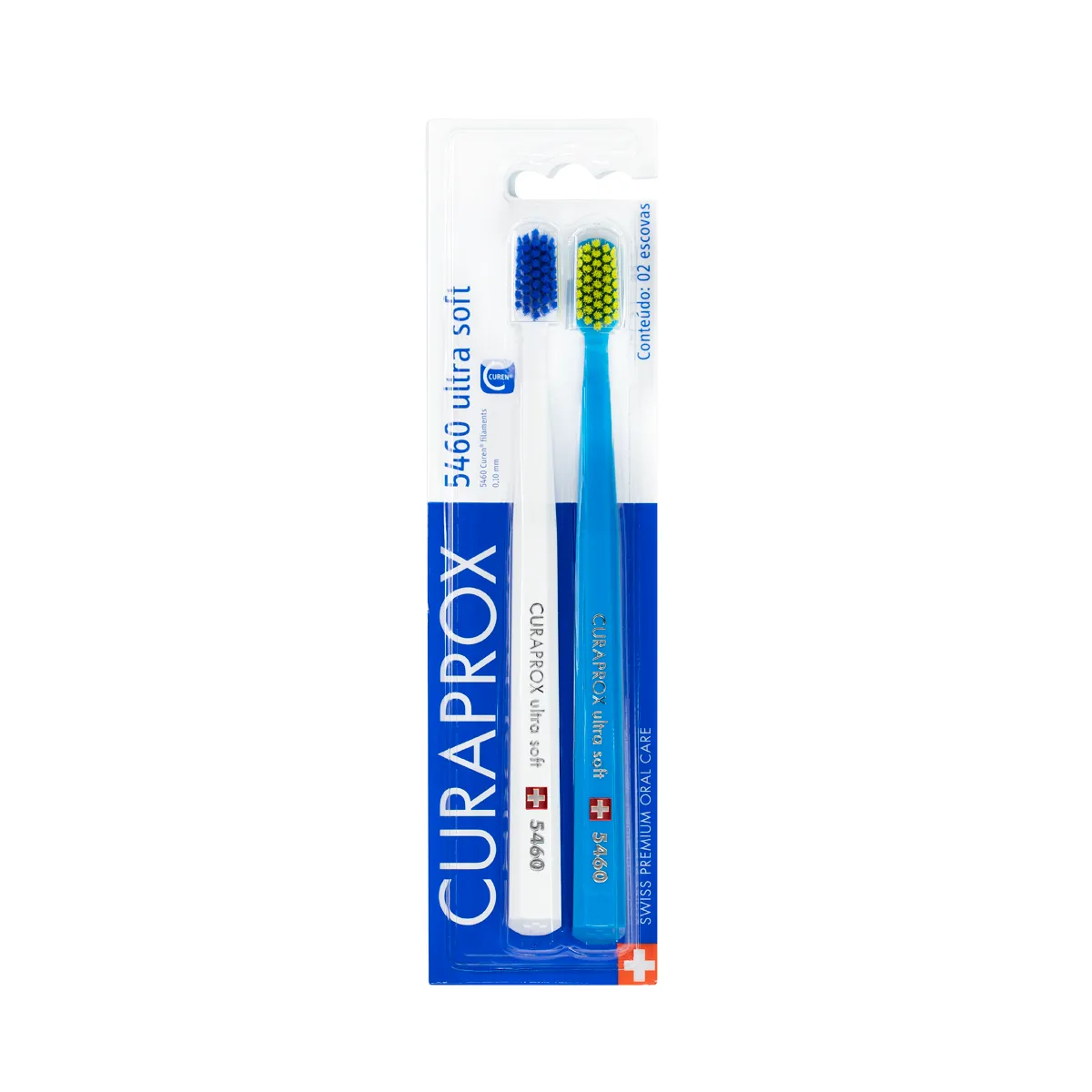 Escova de Dente Curaprox Ultra Soft 5460 Cores Sortidas 2 unidades