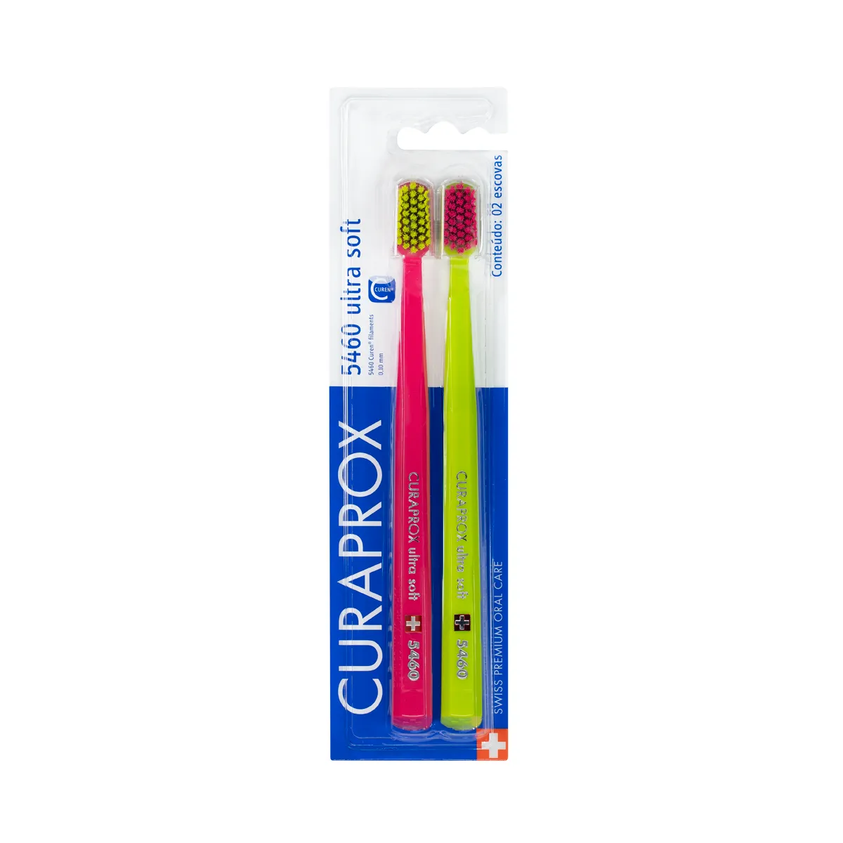 Escova de Dente Curaprox Ultra Soft 5460 Cores Sortidas 2 unidades