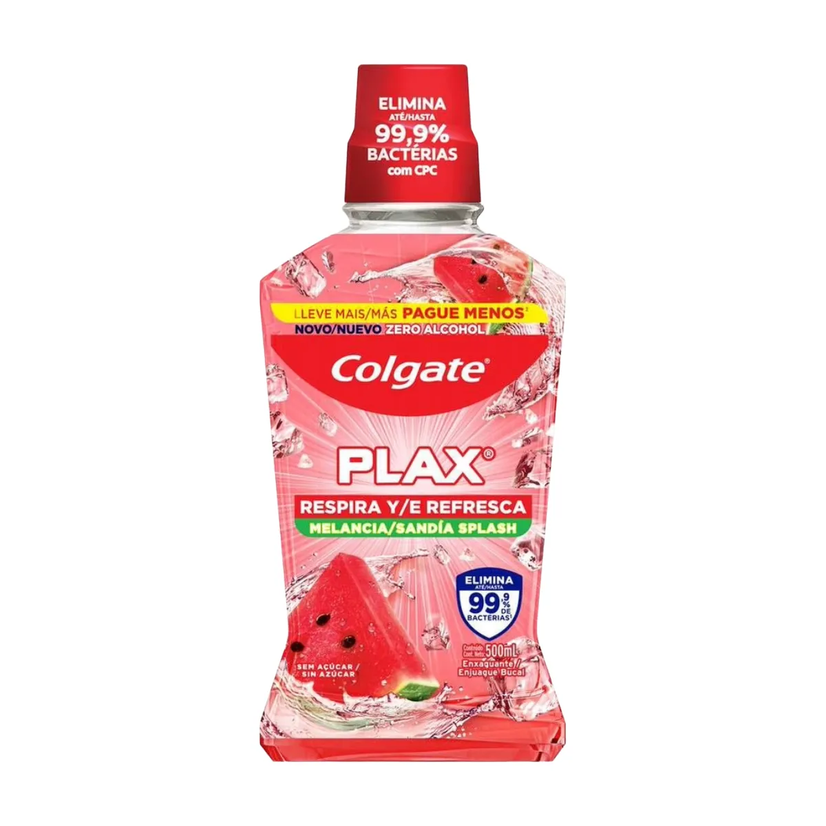 Enxaguante Antisséptico Bucal Colgate Colgate Plax Melancia 500ml