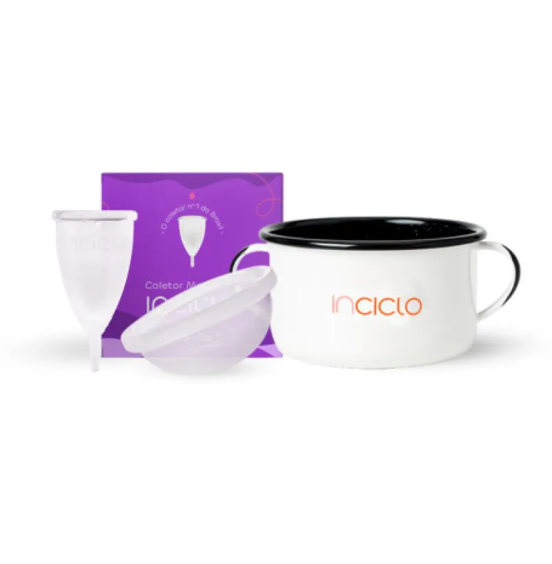Kit Inciclo Essencial: Coletor + Disco + Panelinha para Ciclo Livre e Confortável Teen ATÉ 19 Anos E SEM Filhos