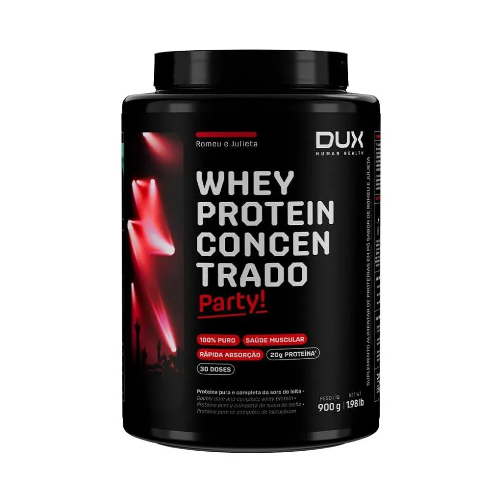 Whey Protein Concentrado Pote (900G) - Sabor: Romeu e Julieta